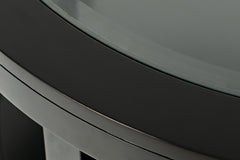 Urban Icon Black Round Cocktail Table - Ornate Home