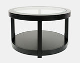 Urban Icon Black Round Cocktail Table - Ornate Home