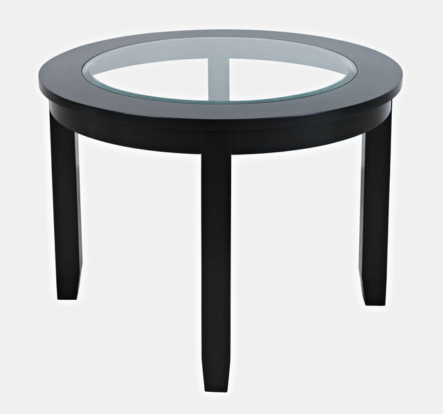 Urban Icon Black Round Dining Table - Ornate Home