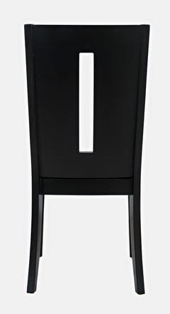 Urban Icon Black Slotback Chair (Set of 2) - Ornate Home