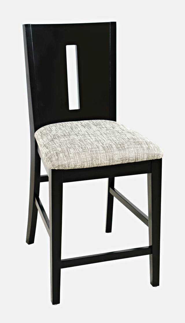 Urban Icon Black Slotback Stool (Set of 2) - Ornate Home
