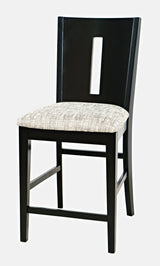 Urban Icon Black Slotback Stool (Set of 2) - Ornate Home