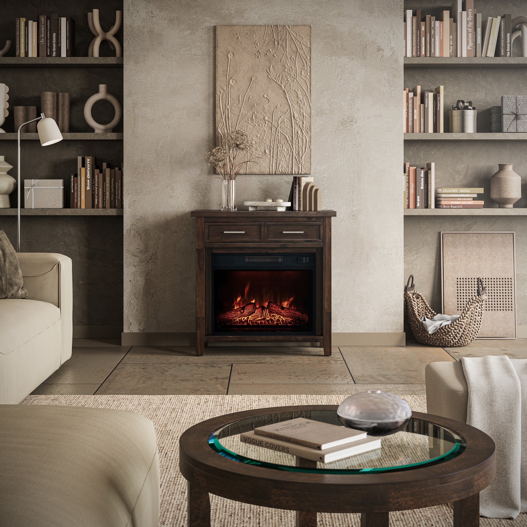 Urban Icon Merlot 32 Fireplace - Ornate Home