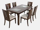 Urban Icon Merlot Rect. Ext Dining Table w/ 6 Chairs - Ornate Home
