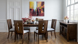 Urban Icon Merlot Rect. Ext Dining Table w/ 6 Chairs - Ornate Home