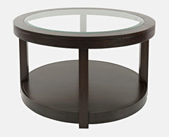 Urban Icon Merlot Round Castered Cocktail Table - Ornate Home