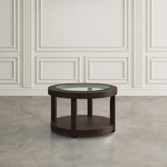 Urban Icon Merlot Round Castered Cocktail Table - Ornate Home