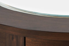 Urban Icon Merlot Round Counter Table w/ 4 Stools - Ornate Home
