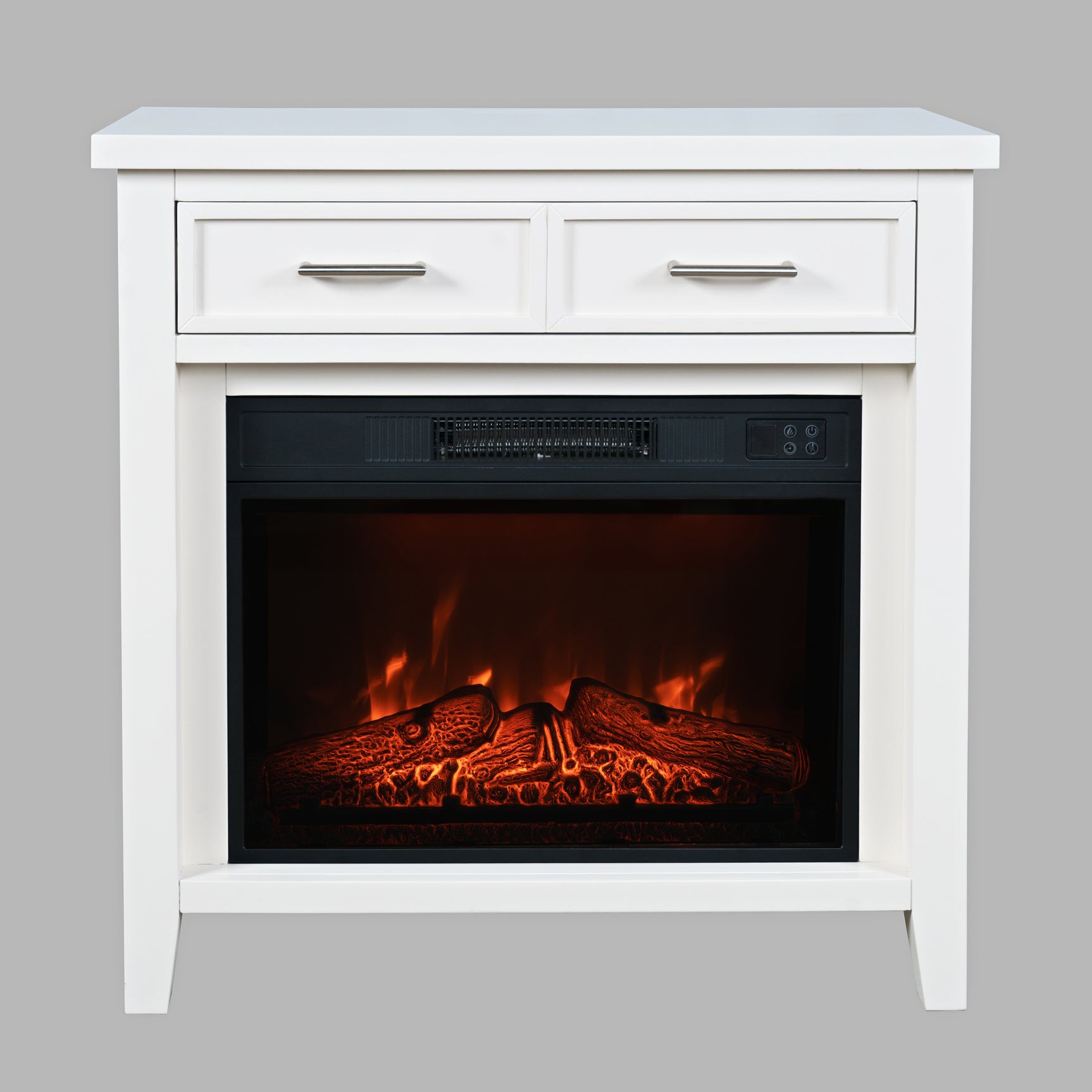 Urban Icon White 32 Fireplace - Ornate Home
