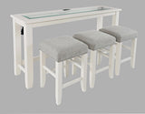 Urban Icon White 4pc Sofa Console - Ornate Home