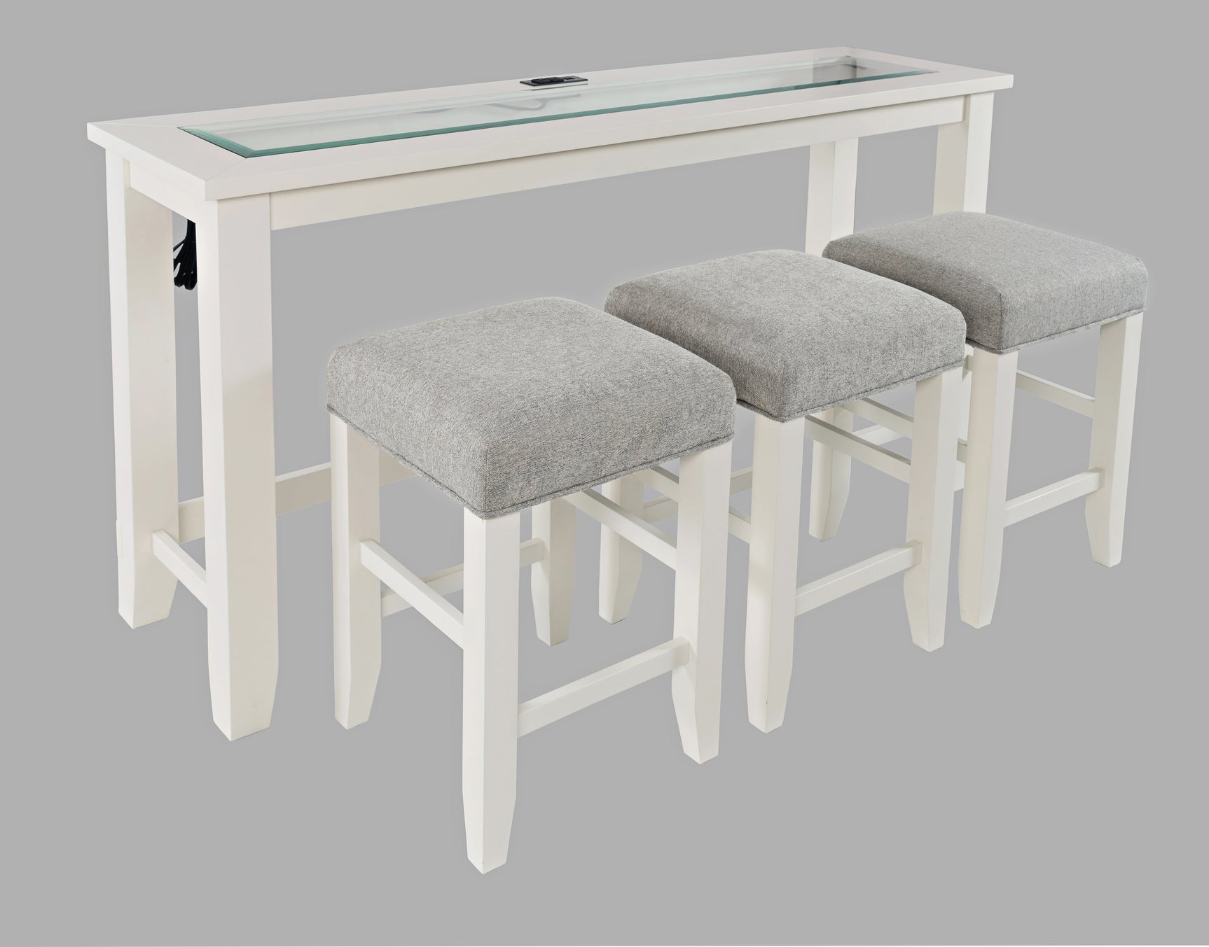 Urban Icon White 4pc Sofa Console - Ornate Home