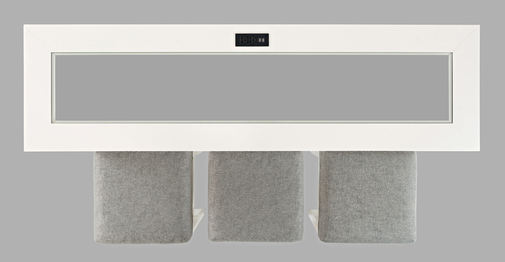 Urban Icon White 4pc Sofa Console - Ornate Home