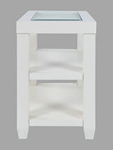 Urban Icon White Chairside Table - Ornate Home