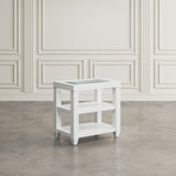Urban Icon White Chairside Table - Ornate Home