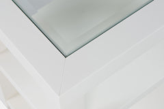 Urban Icon White Chairside Table - Ornate Home