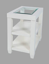 Urban Icon White Chairside Table - Ornate Home