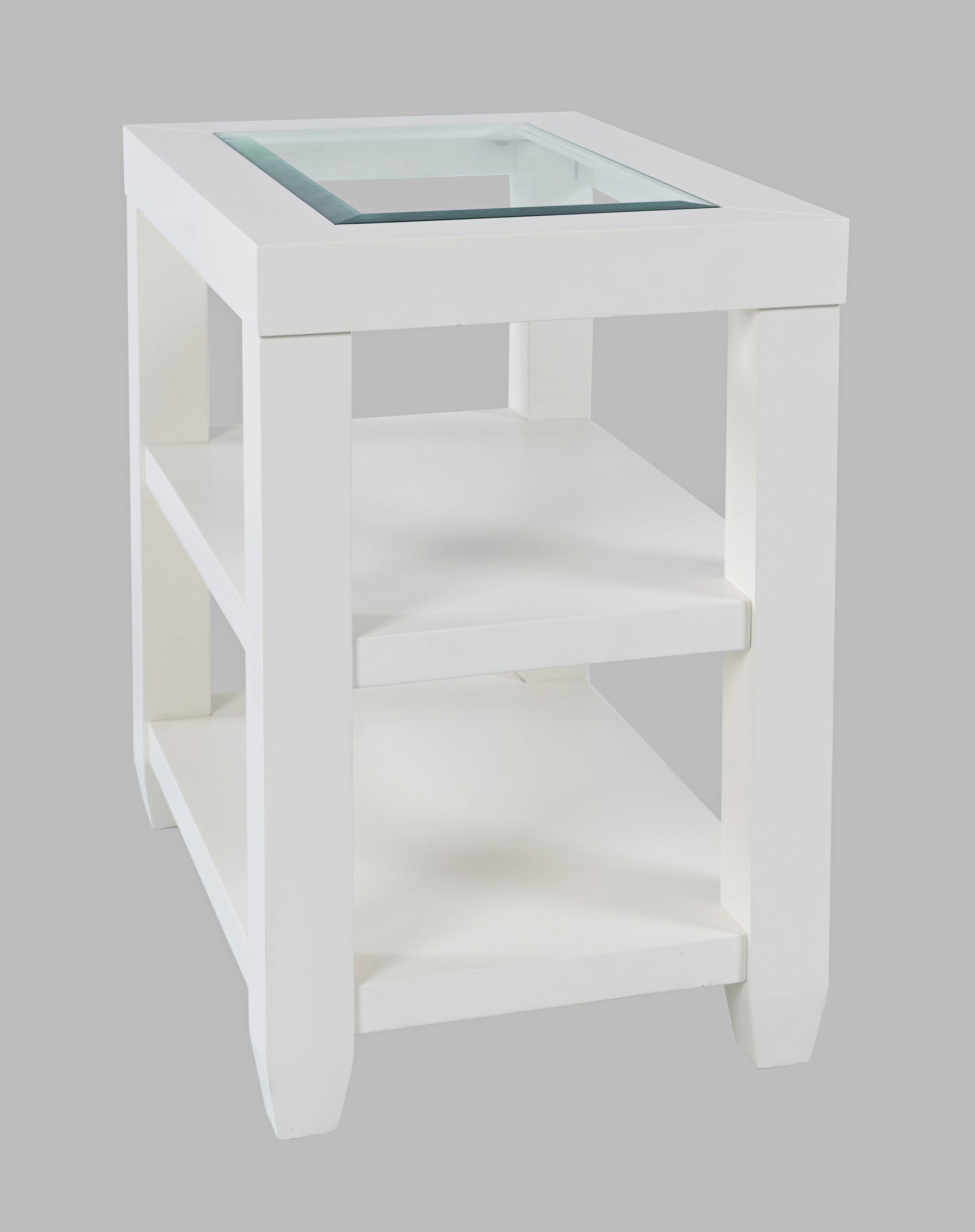Urban Icon White Chairside Table - Ornate Home