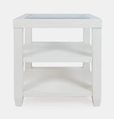 Urban Icon White End Table - Ornate Home