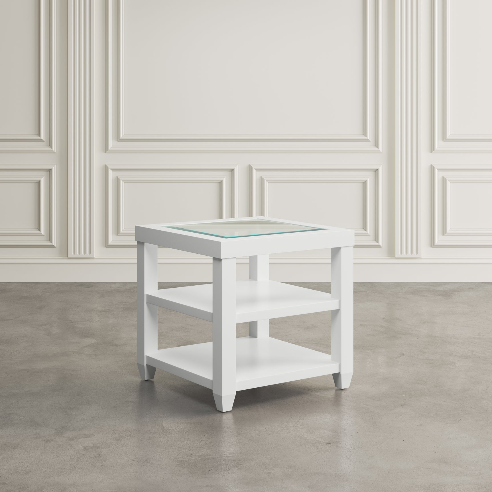 Urban Icon White End Table - Ornate Home