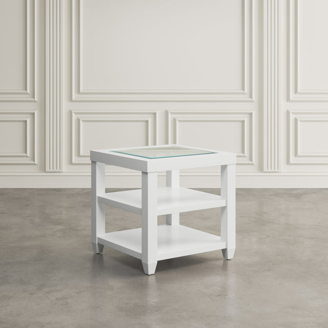 Urban Icon White End Table - Ornate Home