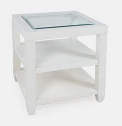 Urban Icon White End Table - Ornate Home