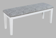 Urban Icon White Ext Dining Table w/ 4 Chairs, Bench - Ornate Home