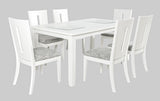 Urban Icon White Ext Dining Table w/ 4 Chairs - Ornate Home