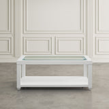 Urban Icon White Rectangle Cocktail Table - Ornate Home