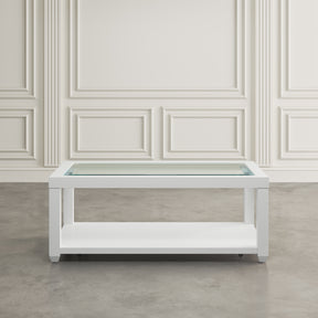 Urban Icon White Rectangle Cocktail Table - Ornate Home