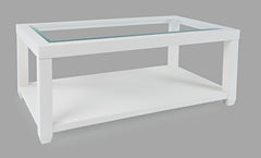 Urban Icon White Rectangle Cocktail Table - Ornate Home