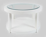 Urban Icon White Round Cocktail Table - Ornate Home