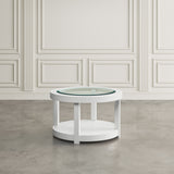 Urban Icon White Round Cocktail Table - Ornate Home