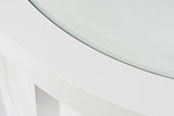 Urban Icon White Round Cocktail Table - Ornate Home