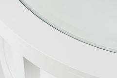 Urban Icon White Round Cocktail Table - Ornate Home
