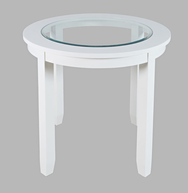 Urban Icon White Round Counter Table - Ornate Home