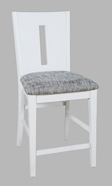 Urban Icon White Slotback Stool (Set of 2) - Ornate Home