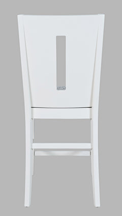 Urban Icon White Slotback Stool (Set of 2) - Ornate Home