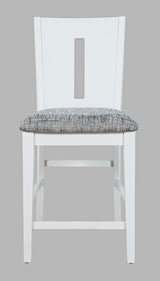 Urban Icon White Slotback Stool (Set of 2) - Ornate Home