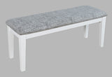Urban Icon White Uph Bench - Ornate Home