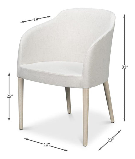 Urban Lounge White Occasional Contemporary Chair - Ornate Home