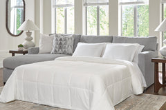 UrbanCrest Pewter 2-Piece Sleeper Sectional with LAF Chaise - Ornate Home