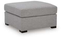 UrbanCrest Pewter Oversized Accent Ottoman - Ornate Home