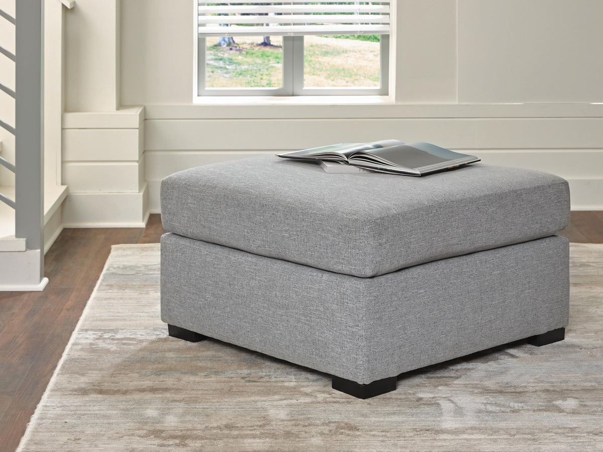 UrbanCrest Pewter Oversized Accent Ottoman (Online Special Price) - Ornate Home