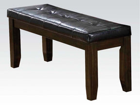 Urbana Bench in Black and Espresso 74625 - Ornate Home