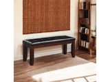 Urbana Black/Cherry Dining Bench - Ornate Home