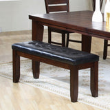 Urbana Black/Cherry Dining Bench - Ornate Home