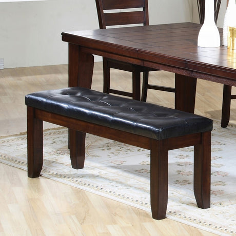 Urbana Black/Cherry Dining Bench - Ornate Home