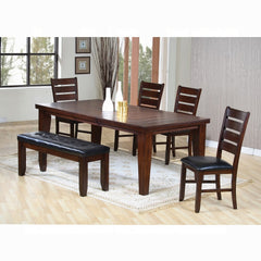 Urbana Black/Cherry Dining Bench - Ornate Home
