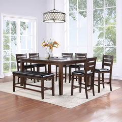 Urbana Black/Espresso Counter Height Chair (Set of 2) - Ornate Home
