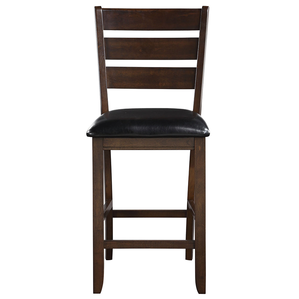 Urbana Black/Espresso Counter Height Chair (Set of 2) - Ornate Home